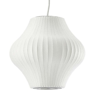 The Pear Pendant Lamp, like all of the George Nelson line is equipped with universal voltage