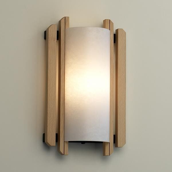 Trommel Beech Wood Wall Sconce (ADA) By: Justice Design Group