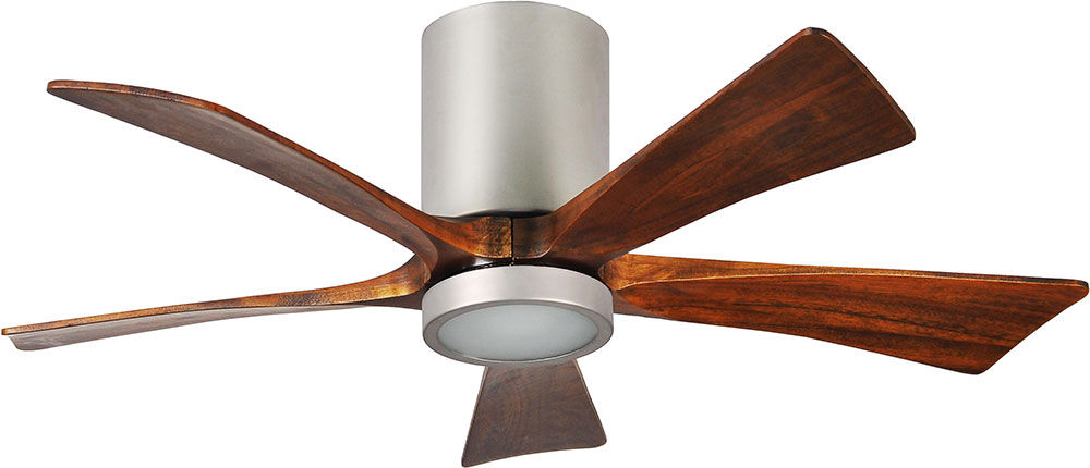 Irene-5HLK Five Bladed Paddle Fan with Walnut-Stained Wooden Blades By: Matthews Fan