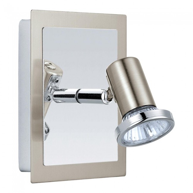Matte Nickel/Chrome 1X50W Wall Light By: Eglo Lighting