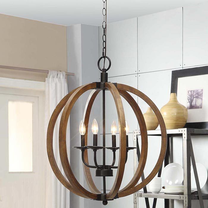 5 Light Fixtures With Wood Details